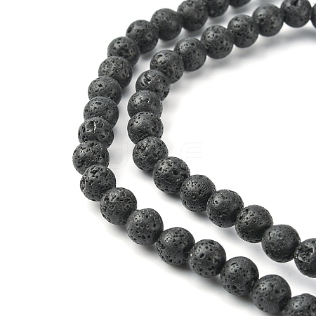 Natural Lava Rock Beads Strands G-YW0002-07-1