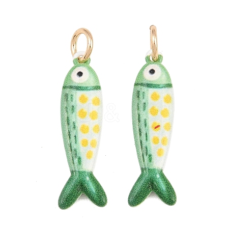 Printed Brass Pendants KK-CBA0A0E-01C-G-1