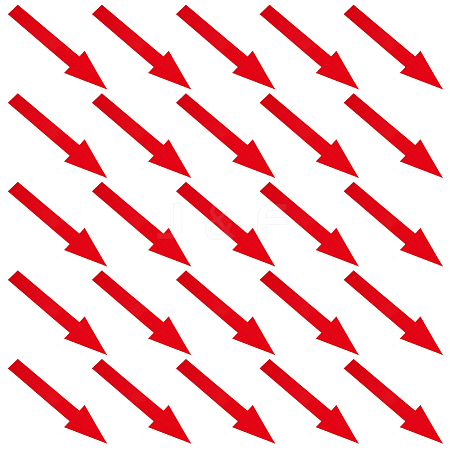 PVC Self Adhesive Arrow Label Stickers DIY-CP0013-44A-1