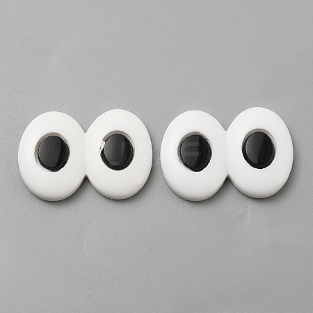 Plastic Doll Craft Eyes Cabochons KY-WH0048-50A-1