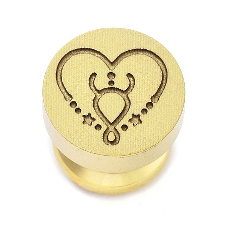 Constellation Golden Tone Wax Seal Brass Stamp Heads LS-STAM-P002-02G-03-1