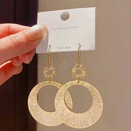 Zinc Alloy & Brass Dangle Earrings for Women WG06C10-01-1