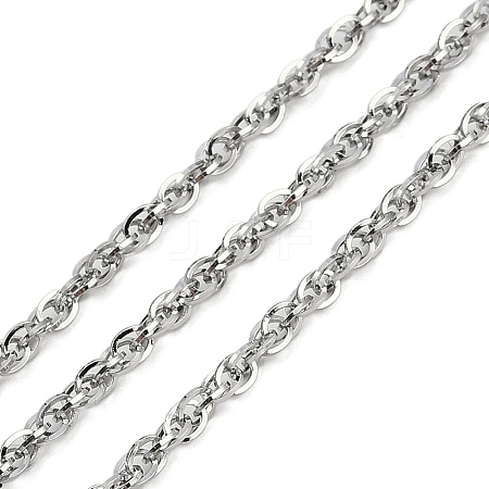 Non-Tarnish 304 Stainless Steel Link Chains CHS-A013-07P-1