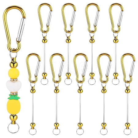 10Pcs Aluminum with Rock Climbing Carabiners AJEW-SZ0002-58B-1