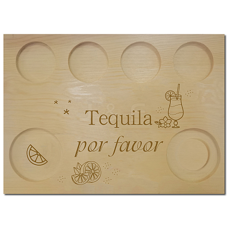 Wooden Wine Serving Tray AJEW-WH0269-011-1