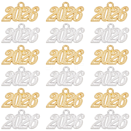 24Pcs 2 Colors Zinc Alloy Pendants FIND-SP0005-22-1