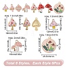 SUNNYCLUE 48Pcs 8 Style Alloy Enamel Pendants ENAM-SC0003-76-2