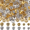 240Pcs 12 Style Tibetan Style Alloy Flower Bead Caps FIND-SC0008-76-1