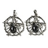 Natural Obsidian Pendants G-P547-05AS-11-1