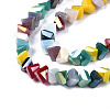 Electroplate Solid Color Glass Beads Strands EGLA-N002-06-A01-3