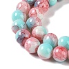 Baking Paint Glass Bead Strands GLAA-H031-01B-01-4