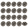 20Pcs Alloy Shank Buttons BUTT-PH0001-58AS-1