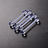 Acrylic Straight Barbell Piercing Tongue Rings for Women Men WG2E38E-01-2