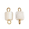 Natural Shell Square Connector Charms STAS-D378-23G-1