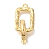 Brass Fold Over Clasps KK-K389-105G-1