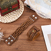 2Pcs 2 Styles Leather Wrap Snap Bracelets BJEW-CL0001-42-4