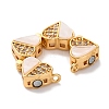 Brass Micro Pave Cubic Zirconia Pendants KK-U039-02G-2