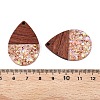 Epoxy Resin & Walnut Wood Pendants RESI-T057-11B-3