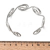 304 Stainless Steel Cuff Bangles for Women BJEW-Z150-01P-01-5