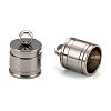 Tarnish Resistant 304 Stainless Steel Cord Ends X-STAS-E020-2-1