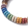 Coconut Beaded Bracelets BJEW-JB10077-02-3