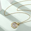 Brass Twelve Constellations Tarot Pendant Necklaces NJEW-Q006-01K-G-1