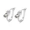 Rack Plating Brass Earring Findings KK-S405-05P-1