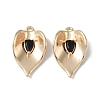 Brass Cubic Zirconia Pendants KK-H482-12G-05-1
