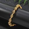304 Stainless Steel Stretch Bangles for Women BJEW-P315-02H-G-1
