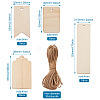 Unfinished Wood Big Pendants WOOD-TA0002-27-8