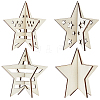 4 Styles Christmas Theme Unfinished Wood Solid Display Decorations DJEW-WH20002-21B-7