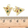 Brass Micro Pave Cubic Zirconia Pendants KK-Z120-23G-3