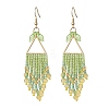3Pair 304 Stainless Steel Leaf Dangle Earrings EJEW-MZ00513-3