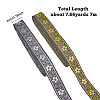 SUPERFINDINGS 2 Rolls 2 Colors Ethnic Style Embroidery Polyester Ribbons OCOR-FH0001-15A-2