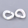 Acrylic Imitation Pearl Linking Rings OACR-S024-46-2