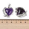 Natural AmethystPendants G-Q025-01P-04-2