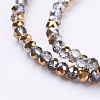 Electroplate Glass Faceted Rondelle Beads Strands LS-EGLA-D020-3x2mm-14-3