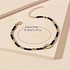 Bohemian Glass Seed Bead & Natural Cowrie Shell Beaded Anklets FS-WG8F2C0-01-4