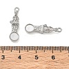 304 Stainless Steel Pendant Cabochon Settings SA-CBAE5AC-03P-3