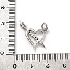 Brass Micro Pave Cubic Zirconia Pendants KK-Z072-82P-02-3