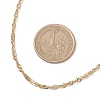 304 Stainless Steel Singapore Chain Necklaces for Women NJEW-JN05592-3