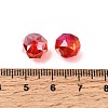 Electroplate Transparent Round Glass Beads GL-CBA6A73-AB07-3