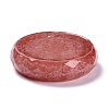 Resin with Natural Rose Quartz Chip Stones Ashtray DJEW-F015-06H-3