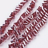 Electroplate Glass Beads Strands EGLA-J145-6mm-PL06-1
