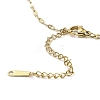 Heart Light Gold Brass Micro Pave Cubic Zirconia Pendant Necklaces NJEW-E105-09KCG-02-3