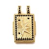 Brass Micro Pave Cubic Zirconia Pendants KK-U055-06C-1