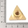 Golden Plated Triangle Shaped Wax Seal Brass Stamp Head STAM-K001-04G-02-4