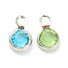 Faceted Glass Charms KK-F826-05P-2