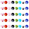 40Pcs 8 Colors Handmade Lampwork Beads LAMP-TA0001-54B-3