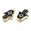 Spray Painted Alloy Pendants PALLOY-Q436-009A-NR-2